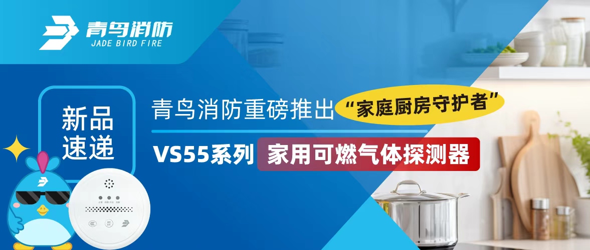新品速遞 | 青鳥消防重磅推出“家庭廚房守護(hù)者”——VS55系列家用可燃?xì)怏w探測器